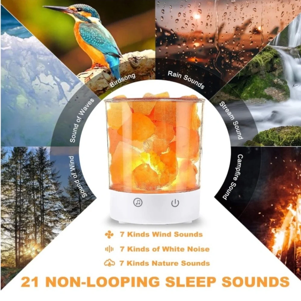 Himalayan Salt Lamp with Remote essential oil NIB